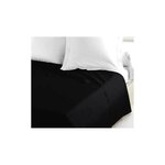 Drap Plat 100  coton 240 x 300 cm noir