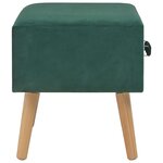 vidaXL Table de chevet Vert 40x35x40 cm Velours