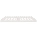 vidaXL Lit de palette blanc 150x200 cm bois de pin massif très grand