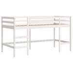 vidaXL Lit mezzanine enfants avec rideaux sans matelas bleu 90x200cm