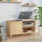 vidaXL Armoire à disques chêne sonoma 84 5x38x48 cm bois d'ingénierie