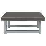 vidaXL Meuble de salle de bain en deux pièces Céramique Gris
