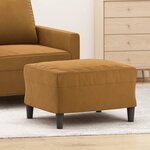 vidaXL Repose-pied Marron 60x50x41 cm Velours