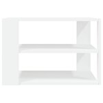 vidaXL Table basse blanc 59 5x59 5x40 cm bois d'ingénierie