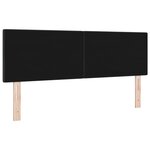 Tête de lit vidaXL Boutonnée en Velours Noir 160 cm