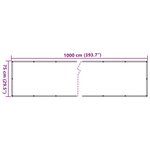 vidaXL Écran d'intimité de balcon blanc 1000x75 cm PVC