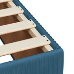 vidaXL Sommier à lattes de lit avec matelas Bleu foncé 90x190 cm
