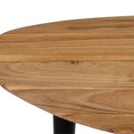 vidaXL Tables basses 3 Pièces Bois d'acacia massif