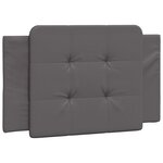 vidaXL Cadre de lit sans matelas gris 80x200 cm similicuir