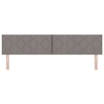 Tête de Lit LED vidaXL Design Blocs de Diamant Taupe 200 cm Tissu