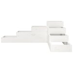 vidaXL Jardinière 4 niveaux 106x104 5x36 cm blanc bois de pin massif