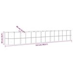vidaXL Lit surélevé de jardin Acier enduit de poudre Argenté