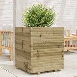vidaXL Jardinière 60x60x72 cm bois de pin imprégné