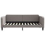 vidaXL Lit de jour avec gigogne et tiroirs sans matelas taupe 90x200cm