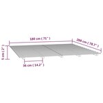 vidaXL Cadre de lit 180x200 cm bois de pin massif