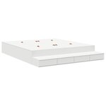 vidaXL Cadre de lit de rangement Blanc 180x200 cm