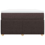 vidaXL Sommier à lattes de lit avec matelas Marron foncé 120x200 cm