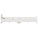 vidaXL Cadre de lit sans matelas blanc 180x200 cm