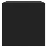 vidaXL Table de chevet Noir 40x30x30 cm Bois d'ingénierie