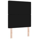 vidaXL Tête de lit LED noire 80 cm en velours