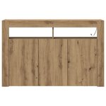 vidaXL Buffet Chêne artisanal Bois d'ingénierie 116 x 30 x 75 cm Buffet