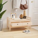 vidaXL Banc d'entrée 80x40x43 cm Bois de pin massif