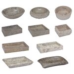 vidaXL Lavabo Gris 53x40x15 cm Marbre