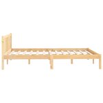 vidaXL Cadre de lit sans matelas bois massif