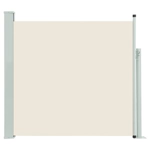 vidaXL Auvent latéral rétractable de patio 170x300 cm Crème