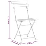 vidaXL Chaises pliables de jardin lot de 6 Acier bois d'acacia massif