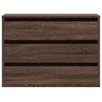 vidaXL Commode d'angle chêne marron 80x41x58 cm bois d'ingénierie