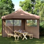 vidaXL Tente de réception pliable escamotable avec 2 parois latérales