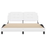vidaXL Cadre de lit sans matelas blanc 160x200 cm similicuir