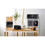 Corbeille À Courrier Combo Midi Ecoblack - Noir - X 6 - Exacompta