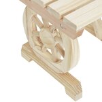 vidaXL Repose-pieds de jardin lot de 2 bois de sapin massif