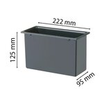 Compartiments Ecologic Pour Poubelles De Bureau - Gris Anthracite - Exacompta