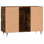 vidaXL Armoire salle de bain chêne fumé 80x33x60cm bois d'ingénierie