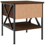 vidaXL Tables de chevet 2 Pièces chêne marron 40x42x45 cm bois ingénierie