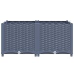 vidaXL Lit surélevé 80x80x38 cm Polypropylène