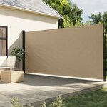 vidaXL Auvent latéral rétractable beige 200x500 cm