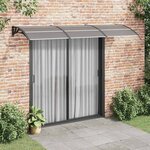 vidaXL Auvent de porte Noir 300x100 cm Polycarbonate