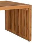 vidaXL Table d'appoint de jardin 90x49.7x36 cm Bois massif Teck
