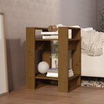 vidaXL Bibliothèque/Séparateur de pièce Marron miel 41x35x57 cm Pin