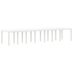 vidaXL Ensemble de salle à manger de jardin 15 pièces Blanc Rotin Synthétique