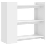 vidaXL Table console blanc 100x35x90 cm bois d’ingénierie