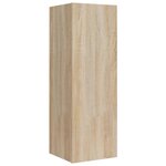 vidaXL Ensemble de meubles TV 4 Pièces Chêne sonoma Bois d'ingénierie