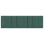 vidaXL Coussin de tête de lit vert foncé 160 cm velours