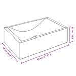 vidaXL Armoire de salle de bain et lavabos en marbre crème Teck massif