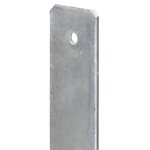 vidaXL Piquets de clôture 6 Pièces Argenté 12x6x60 cm Acier galvanisé