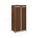 vidaXL Garde-robe Marron 75x50x160 cm